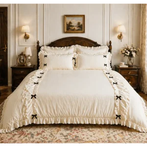 Black Bow Duvet Set